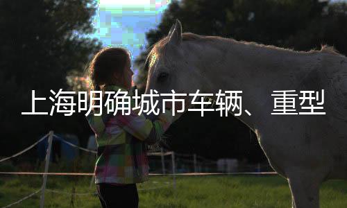 上海明确城市车辆、重型燃气车辆第六阶段排放标准!